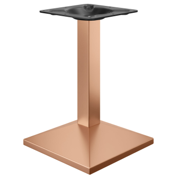 PALMA | Restaurant Table Base | Copper | Base Plate: 50 x 50 cm | Column: 6 x 76 cm