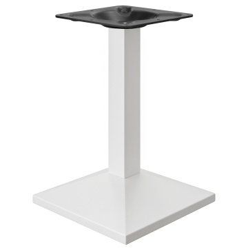PALMA | Bistro Tischgestell | Weiß | Fuß: 50 x 50 cm | Säule: 8 x 76 cm