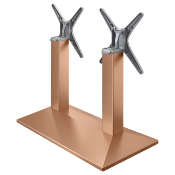 PALMA | Bistro double table frame | Copper | W:D 40 x 73 cm | Column: 8 x 76 cm | Foldable