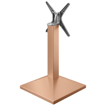 PALMA | Restaurant Table Base | Copper | Base Plate: 50 x 50 cm | Column: 8 x 76 cm | Foldable