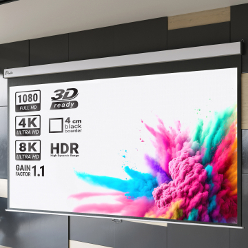 PANTERA | Rolloleinwand | 240 x 180 cm | 120" | 4:3 | Manuell | 4K/8K Ultra HDR 3D