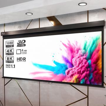 PANTERA | Oprolbaar projectiescherm | 240 x 135 cm | 108" | 16:9 | Manuell | 4K/8K Ultra HDR 3D