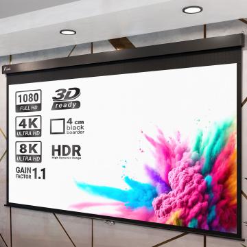PANTERA | Oprolbaar projectiescherm | 240 x 180 cm | 120" | 4:3 | Manuell | 4K/8K Ultra HDR 3D