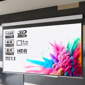 PANTERA | Oprolbaar projectiescherm | 240 x 180 cm | 120" | 4:3 | Manuell | 4K/8K Ultra HDR 3D