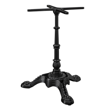 PARIS | Bistro Tischgestell | Schwarz | 3 Fuß: Ø 50 cm | Säule: 72 cm