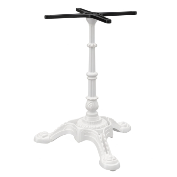 PARIS | Bistro Tischgestell | Weiß | 3 Fuß: Ø 50 cm | Säule: 72 cm