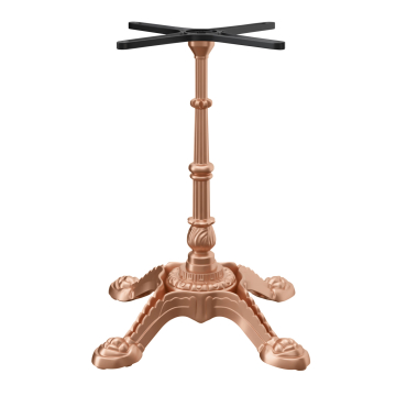 PARIS | Bistro tafelframe | Koper | 4 poten: Ø 55 cm | kolom: 72 cm