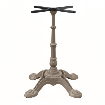 PARIS | Bistrobordstel | Taupe | 4 ben: Ø 55 cm | søjle: 72 cm