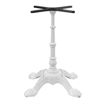 PARIS | Bistro Tischgestell | Weiß | 4 Fuß: Ø 55 cm | Säule: 72 cm