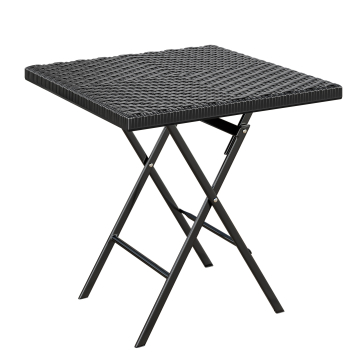 MIO | festbord | B: D 60 x 60 cm | Svart | plast | Sammenleggbar
