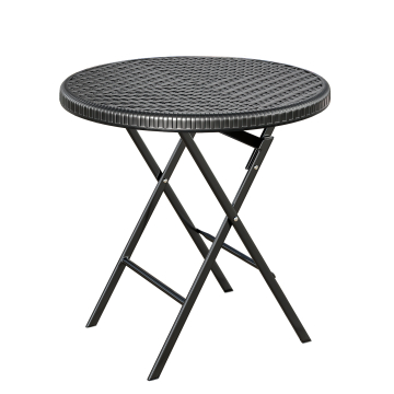 MIO | festbord | diameter 60 cm | Svart | Sammenleggbar