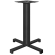 PALERMO | Bistro Counter Frame | Height: 105 cm | Base: 68 x 68 cm | Black