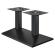 PALMA | Bistro Lounge Dobbel Bordramme | Svart | B:D 40 x 73 cm | Søyle: 8 x 40 cm