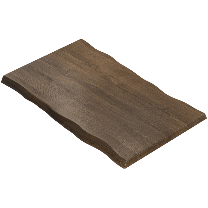 PERU | Piano tavolo gastro bordo albero | 180 x 90 cm | 6 cm | Rettangolare | Noce