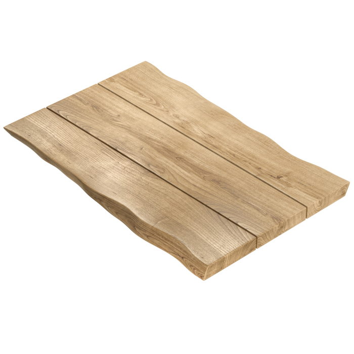PERU | Gastro table top live edge | 160 x 90 cm | 8cm | Rectangular | Oak