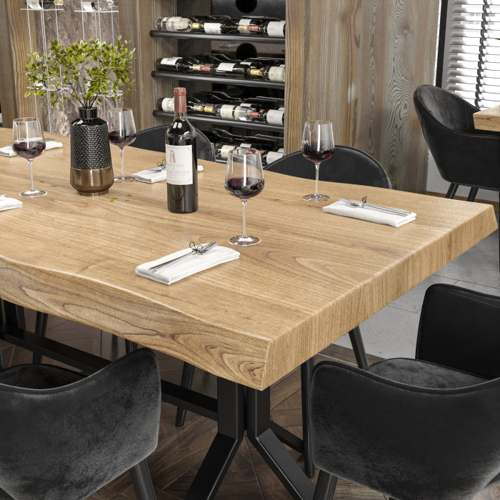 PERU | Gastro tabletop live edge | 120 x 70 cm | 8 cm | Rectangular | Oak PERU | Gastro tabletop live edge | 120 x 70 cm | 8 cm | Rectangular | Oak