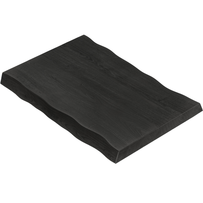 PERU | Gastro Table Top Live Edge | 120 x 70 cm | 8cm | Rectangular | Black PERU | Gastro Table Top Live Edge | 120 x 70 cm | 8cm | Rectangular | Black