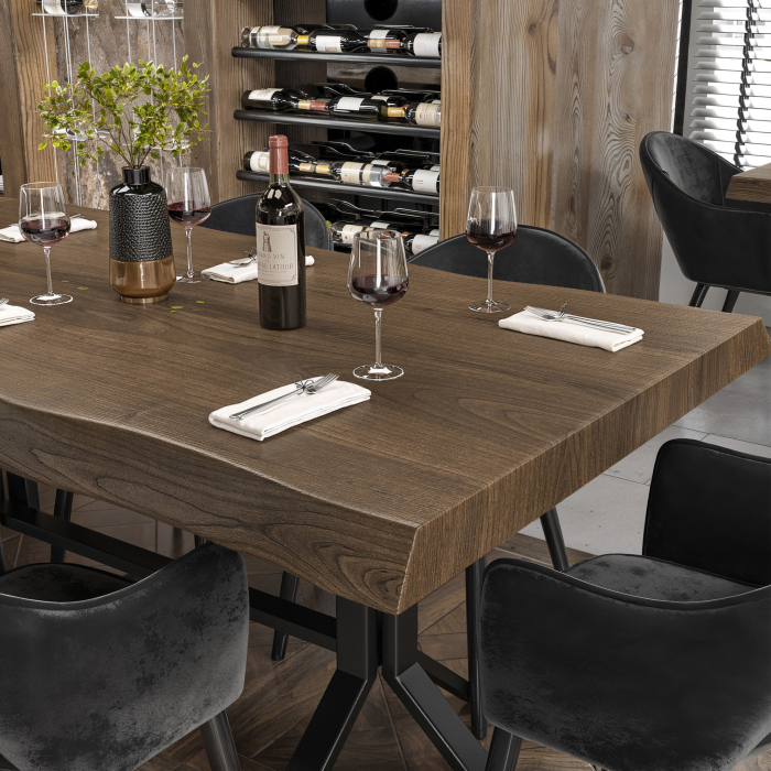 PERU | Gastro table top live edge | 120 x 70 cm | 8cm | Rectangular | Walnut PERU | Gastro table top live edge | 120 x 70 cm | 8cm | Rectangular | Walnut
