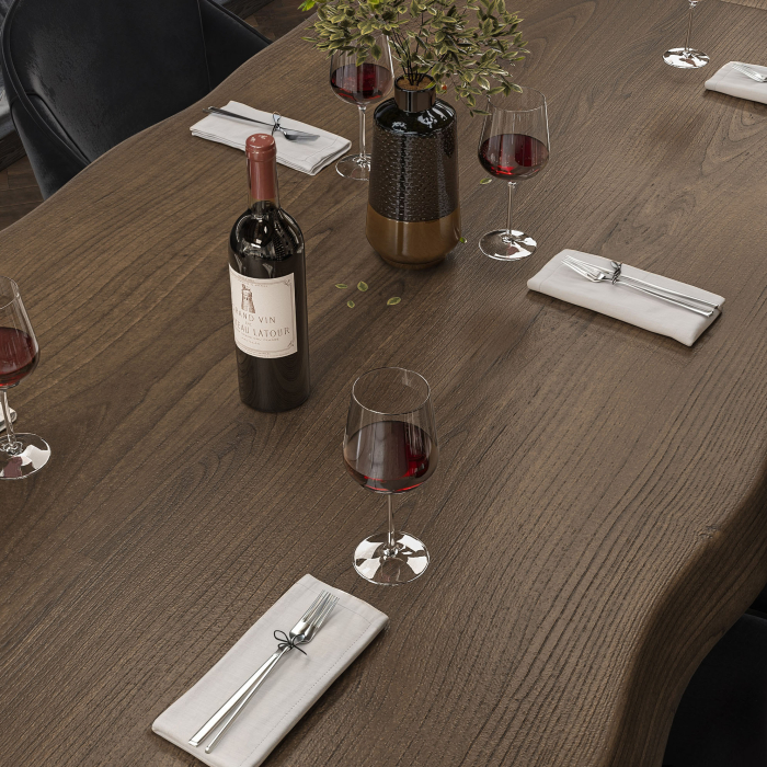 PERU | Gastro table top live edge | 120 x 70 cm | 8cm | Rectangular | Walnut PERU | Gastro table top live edge | 120 x 70 cm | 8cm | Rectangular | Walnut