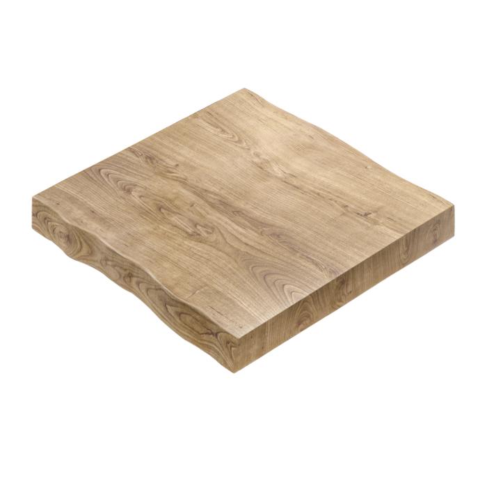 PERU | Gastro table top live edge | 70 x 70 cm | 8 cm | Square | Oak PERU | Gastro table top live edge | 70 x 70 cm | 8 cm | Square | Oak