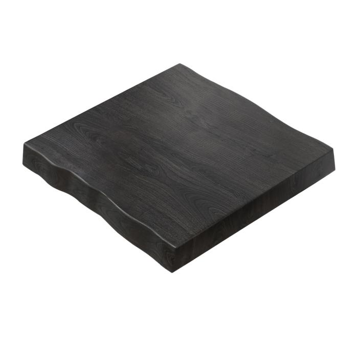 PERU | Gastro table top live edge | 70 x 70 cm | 8 cm | Square | Black PERU | Gastro table top live edge | 70 x 70 cm | 8 cm | Square | Black