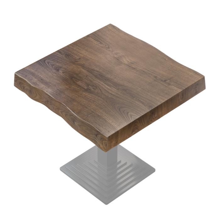 PERU | Gastro table top live edge | 70 x 70 cm | 8cm | Square | Walnut PERU | Gastro table top live edge | 70 x 70 cm | 8cm | Square | Walnut