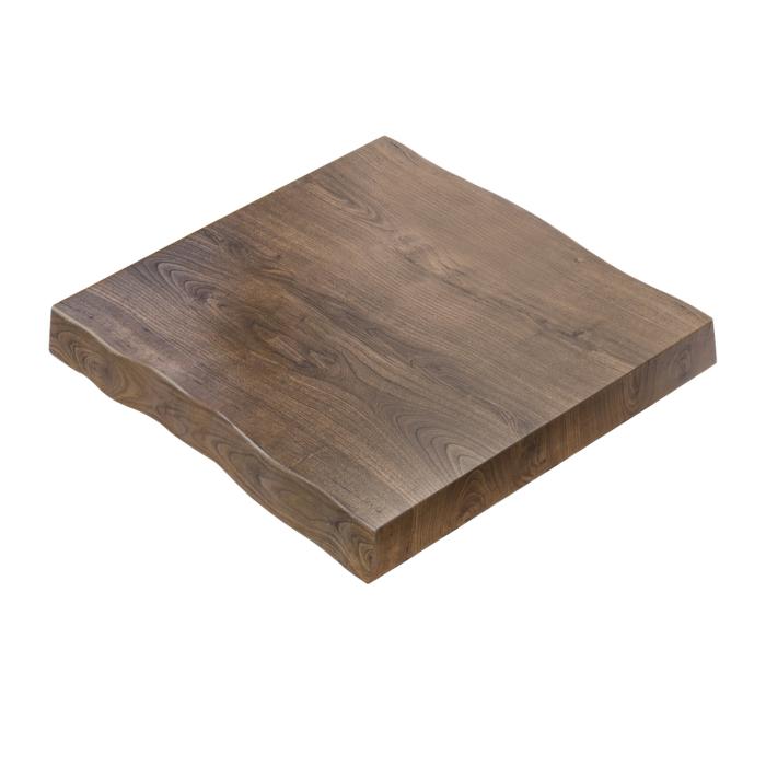PERU | Gastro table top live edge | 70 x 70 cm | 8cm | Square | Walnut PERU | Gastro table top live edge | 70 x 70 cm | 8cm | Square | Walnut