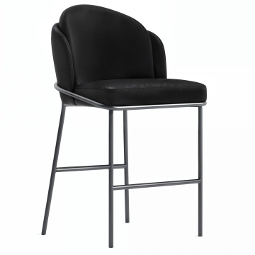 Penelope | Hotel Barstol | Læder | Sort