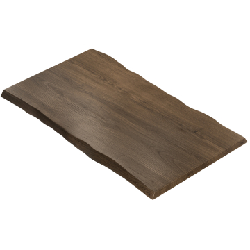 PERU | Gastro bordplade med livkant | 230 x 110 cm | 6 cm | Rektangulær | Valnød