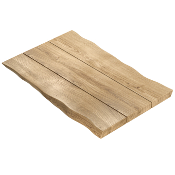 PERU | Gastro tafelblad boomrand | 160 x 90 cm | 8 cm | rechthoekig | eiken