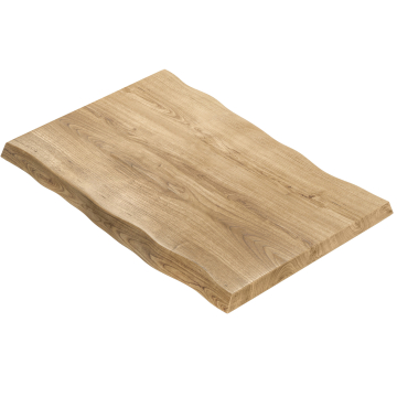 PERU | Piano tavolo con bordo naturale | 130x80cm | Quercia