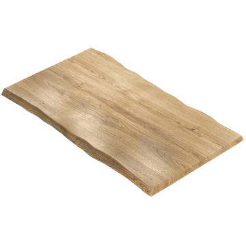 PERU | Piano tavolo gastro bordo al naturale | 230 x 110 cm | 6 cm | Rettangolare | Rovere
