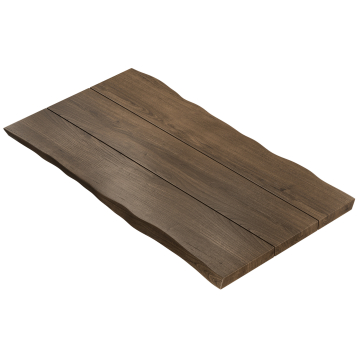 PERU PREMIUM | Piano tavolo gastronomico bordi naturali | 230 x 110 cm | 8 cm | Rettangolare | Noce