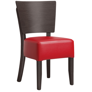 PETRO | Bistrostoel | Rood | Leer