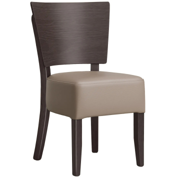 PETRO | Bistrostuhl | Taupe | Leder