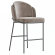 Penelope | Hotell Barstol | Läder | Taupe