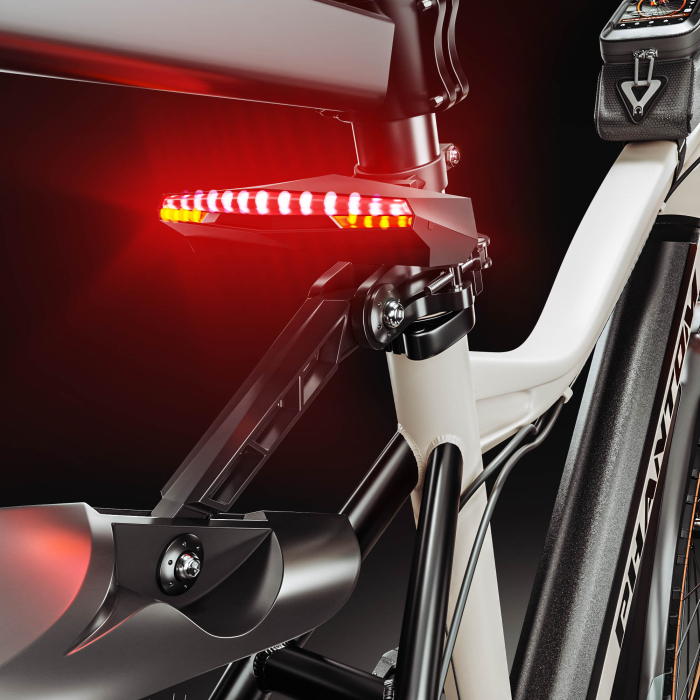 PHANTOM INSTINCT X | Elektro Mountainbike | 29" | 100km | 10.5Ah | 380Wh | Weiß | + Schutzblech, Fahrradtasche Rahmen, Gepäckträger, Fahrradtasche Gepäckträger