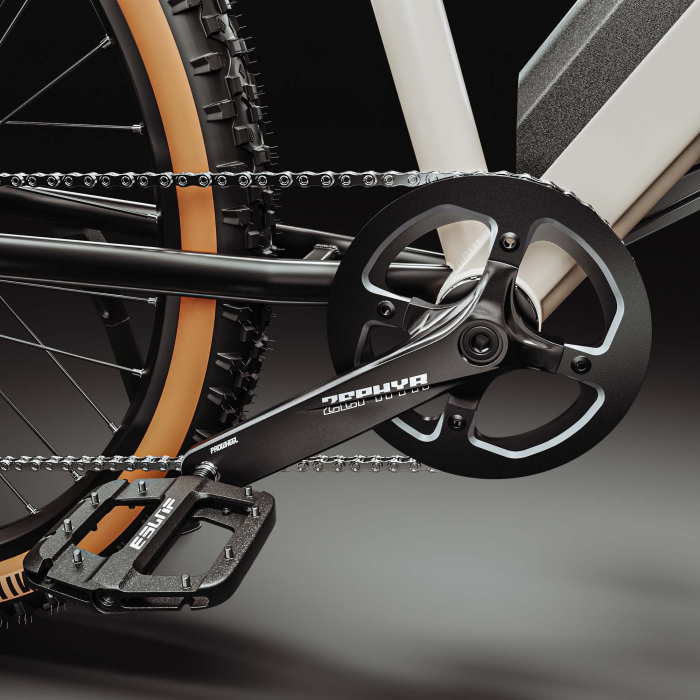 PHANTOM INSTINCT X | Elektro Mountainbike | 29" | 100km | 10.5Ah | 380Wh | Weiß | + Schutzblech, Fahrradtasche Rahmen, Gepäckträger, Fahrradtasche Gepäckträger