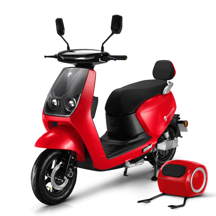 PHANTOM | E-Scooter | Batería de plomo | 1200 Watt | 42km/h | Rojo