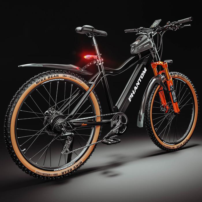 PHANTOM INSTINCT X | Sähkömaastopyörä | 29" | 100km | 10.5Ah | 380Wh | Musta | + lokasuoja, polkupyörälaukun runko PHANTOM INSTINCT X | Sähkömaastopyörä | 29" | 100km | 10.5Ah | 380Wh | Musta | + lokasuoja, polkupyörälaukun runko