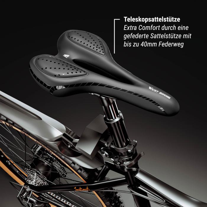 PHANTOM INSTINCT X | Sähkömaastopyörä | 29" | 100km | 10.5Ah | 380Wh | Musta | + lokasuoja, polkupyörälaukun runko PHANTOM INSTINCT X | Sähkömaastopyörä | 29" | 100km | 10.5Ah | 380Wh | Musta | + lokasuoja, polkupyörälaukun runko