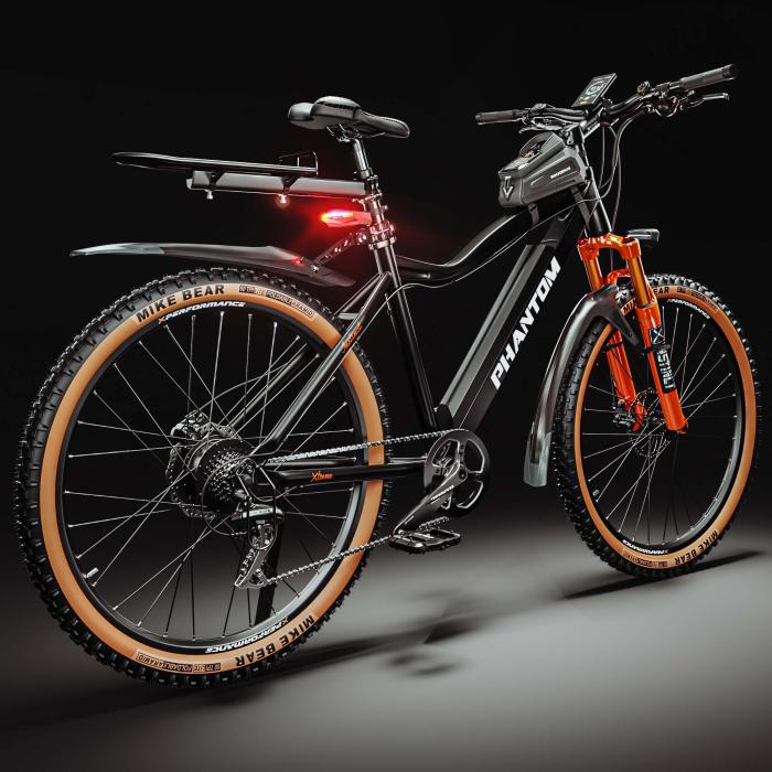 PHANTOM INSTINCT X | Sähkömaastopyörä | 29" | 100km | 10.5Ah | 380Wh | Musta | + lokasuoja, polkupyörälaukun runko, matkatavaroiden kantolaite PHANTOM INSTINCT X | Sähkömaastopyörä | 29" | 100km | 10.5Ah | 380Wh | Musta | + lokasuoja, polkupyörälaukun runko, matkatavaroiden kantolaite