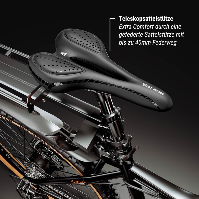 PHANTOM INSTINCT X | Sähkömaastopyörä | 29" | 100km | 10.5Ah | 380Wh | Musta | + lokasuoja, polkupyörälaukun runko, matkatavaroiden kantolaite PHANTOM INSTINCT X | Sähkömaastopyörä | 29" | 100km | 10.5Ah | 380Wh | Musta | + lokasuoja, polkupyörälaukun runko, matkatavaroiden kantolaite