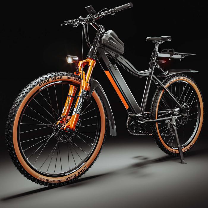 PHANTOM INSTINCT X | Sähkömaastopyörä | 29" | 100km | 10.5Ah | 380Wh | Musta | + lokasuoja, polkupyörälaukun runko, matkatavaroiden kantolaite PHANTOM INSTINCT X | Sähkömaastopyörä | 29" | 100km | 10.5Ah | 380Wh | Musta | + lokasuoja, polkupyörälaukun runko, matkatavaroiden kantolaite