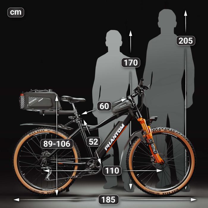 PHANTOM INSTINCT X | Sähkömaastopyörä | 29" | 100km | 10.5Ah | 380Wh | Musta | + lokasuoja, polkupyörä laukku runko, matkatavaroiden kuljetin, polkupyörä laukku matkatavaroiden kuljetin PHANTOM INSTINCT X | Sähkömaastopyörä | 29" | 100km | 10.5Ah | 380Wh | Musta | + lokasuoja, polkupyörä laukku runko, matkatavaroiden kuljetin, polkupyörä laukku matkatavaroiden kuljetin