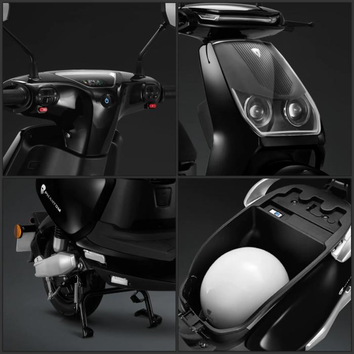 PHANTOM | E-Scooter | Blybatteri | 1200 Watt | 42km/h | Sort PHANTOM | E-Scooter | Blybatteri | 1200 Watt | 42km/h | Sort
