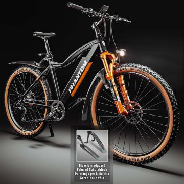 PHANTOM INSTINCT X | El mountainbike | 29" | 100km | 10.5Ah | 380Wh | Sort | + stænklapper