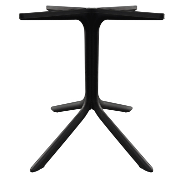 PHUKET | Bistro Außen Tischgestell | Kunststoff | 72,5 cm | Schwarz
