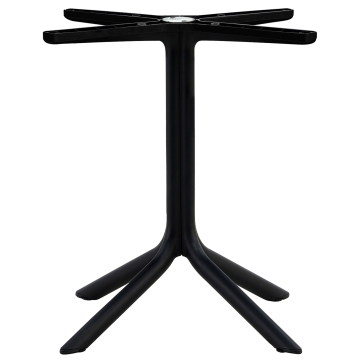 PHUKET | Bistro Außen Tischgestell | Kunststoff | 72,5 cm | Schwarz