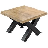 PJ | Bistro Loungetafel | 70x70xH41cm | Eiken/Zwart